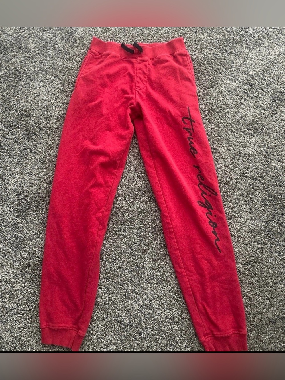 True Religion Kids Red Sweatpants Size XL 0376